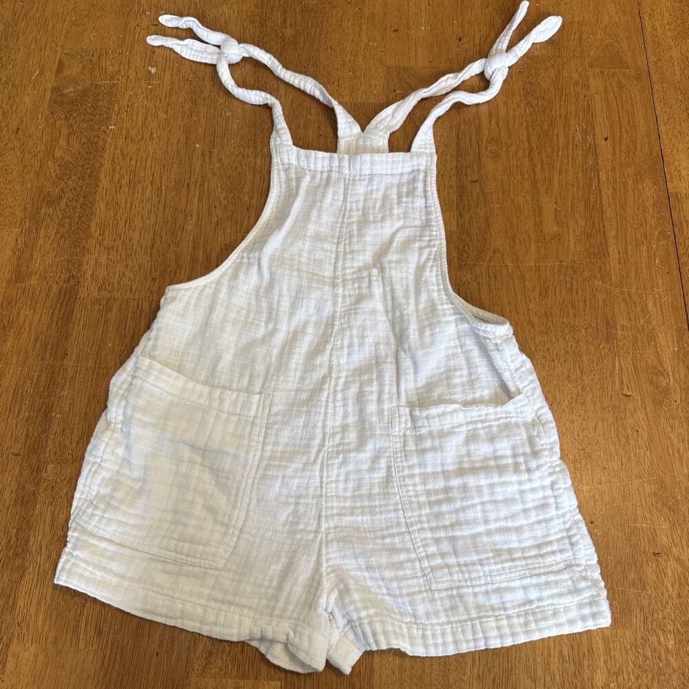 Aerie Shortalls Romper Womens XS White Gauze Swim Cover Lightweight Beach
